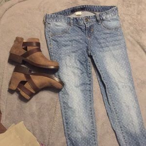 Cute print jeans